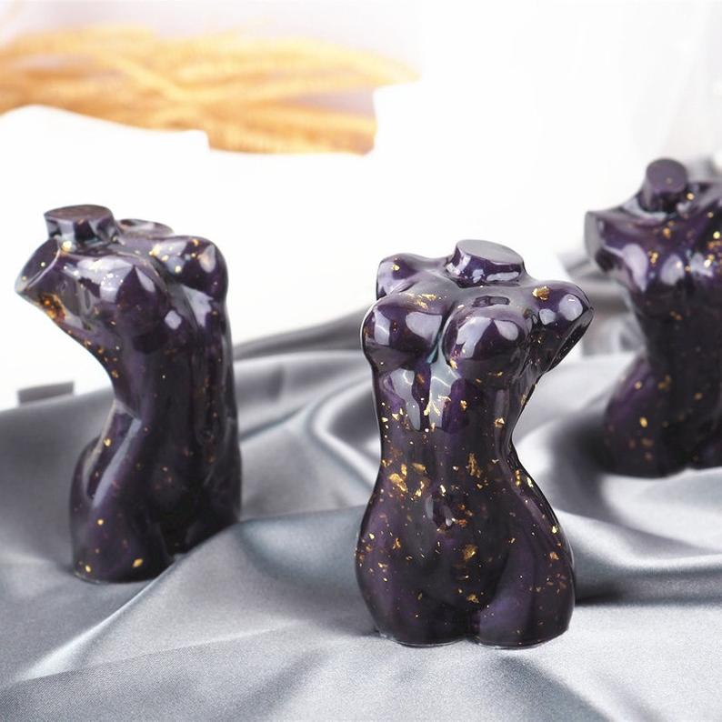 Hot Sell Large Size Bare Women Candle Mould DIY Human Body Torso 3d Body Mold For Candle Making