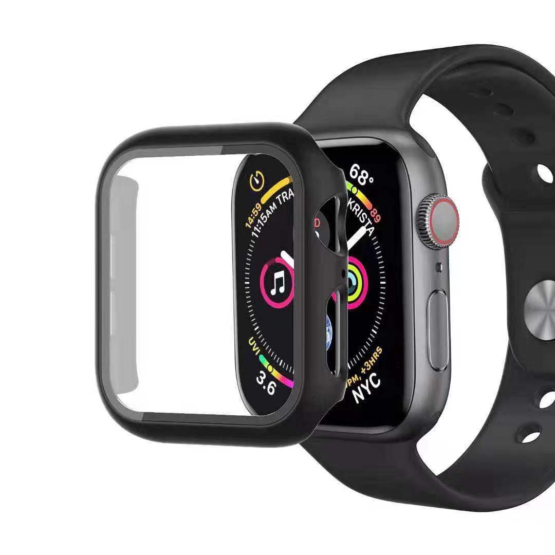 New apple Watch Case Cover For 40mm 42mm Iwatch Screen Protective PC With Tempered Glass Luxury Case