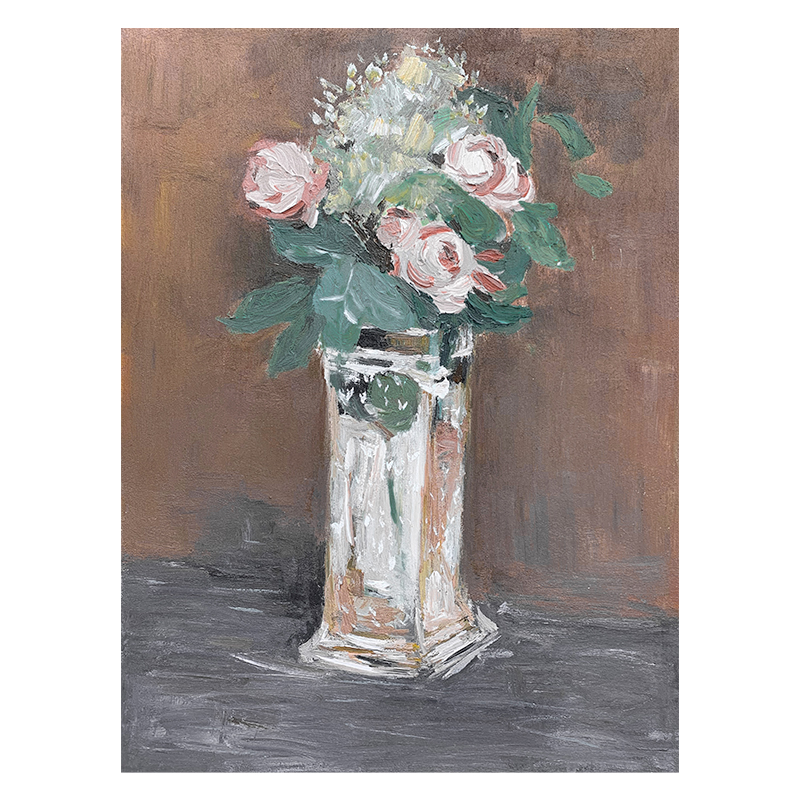 OEM Abstract Oil on Canvas Artwork Nature Floral Wall Art Home Decoration Original China Handmade