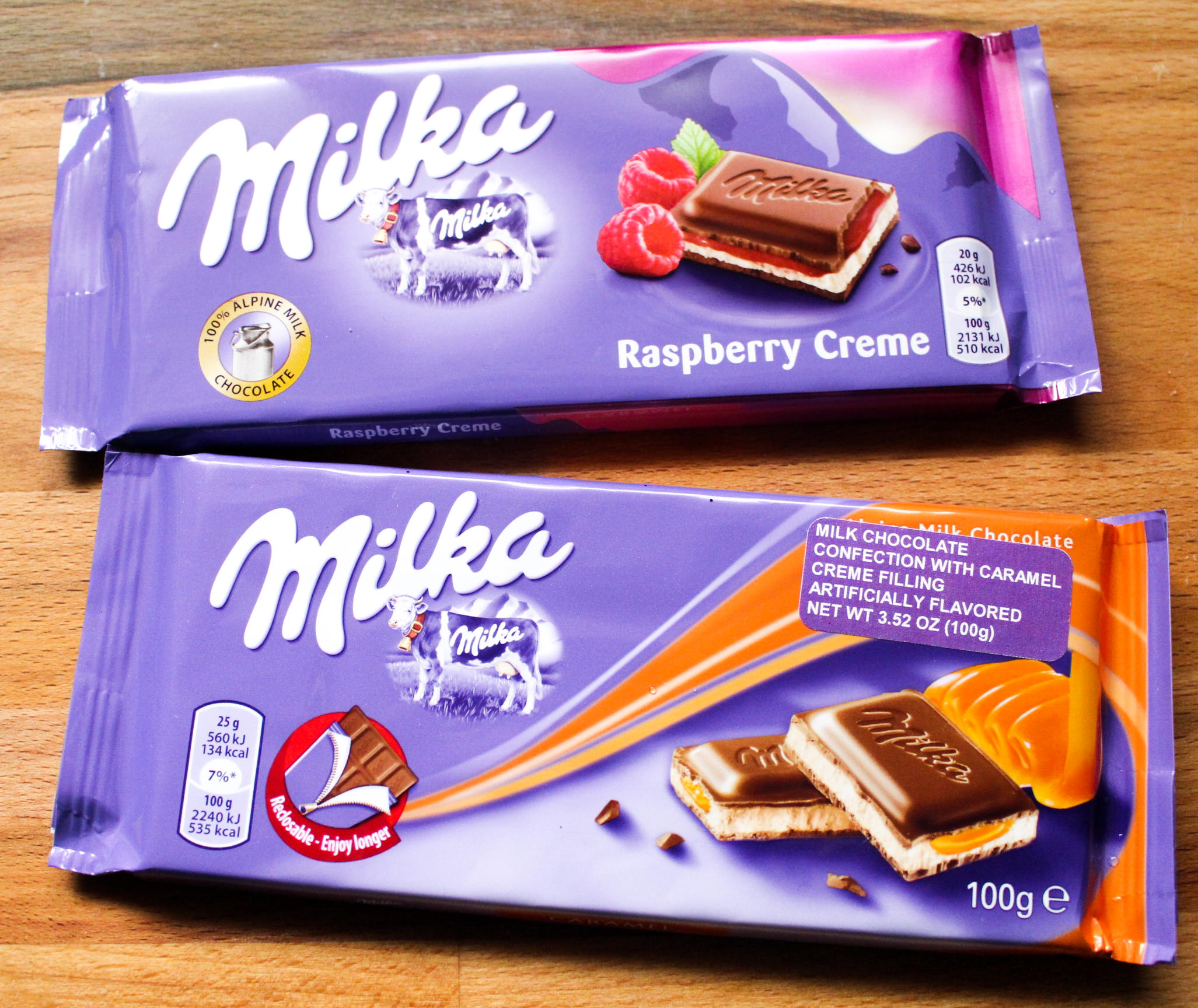 Шоколадные конфеты Milka в наличии