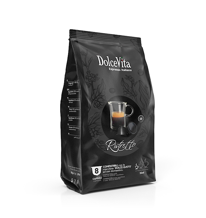 Капсулы для итальянского кофе Dolce Vita Ristretto - Dolce Gusto-64 шт. в коробке
