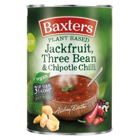 Сливочный вегетарианский растворимый суп Jackfruit 3 bean & Chipotle и Средиземноморский помидор в консервной упаковке