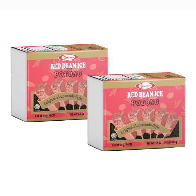 Мороженое мгновенной печки Potong Red Bean 8 (480 г X 12 в коробке) мороженое из малайзии
