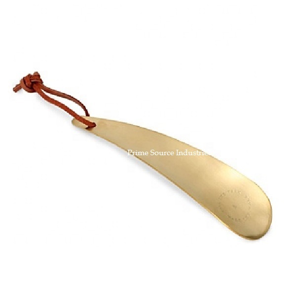 Decorative Metal Shoe Horn Long handled with hanging rope on top