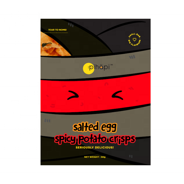 Оригинальные соленые яйца Pihapi, острые картофельные чипсы