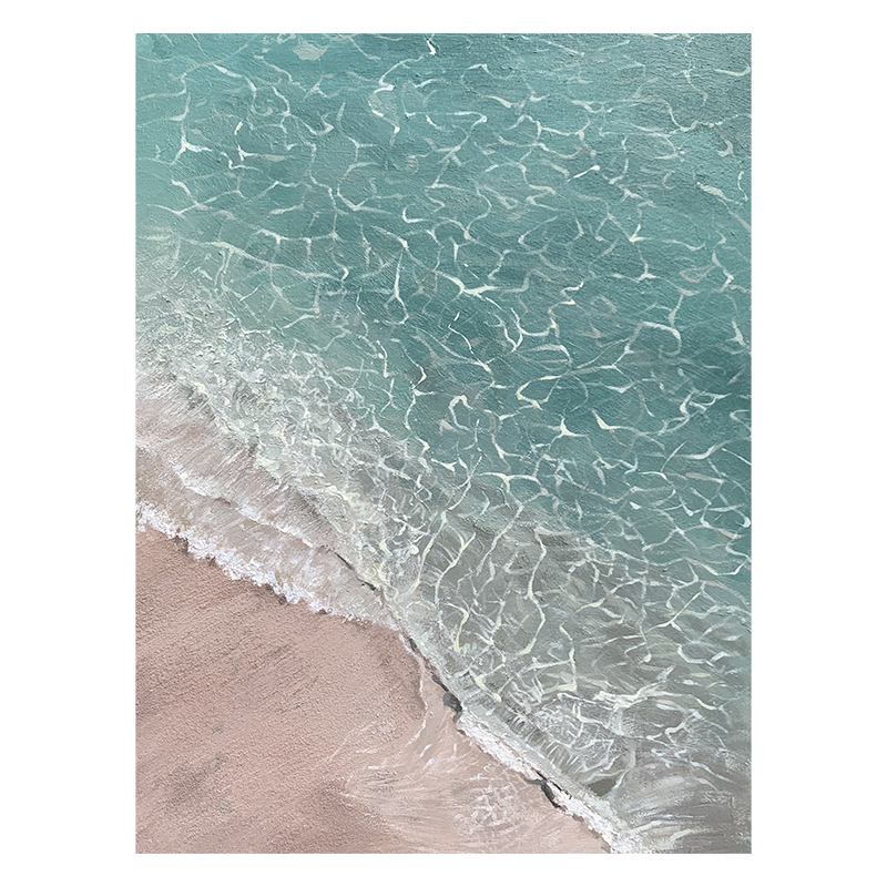 Living Room Decoration Seascape Hot Original Handmade Design Custom Support Framed Canvas Painting Wall Art OEM
