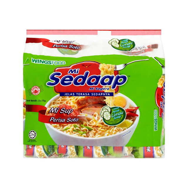 WingsFood Mi Sedaap Mi Sup Soto ароматы лапши, суп 5x75 г
