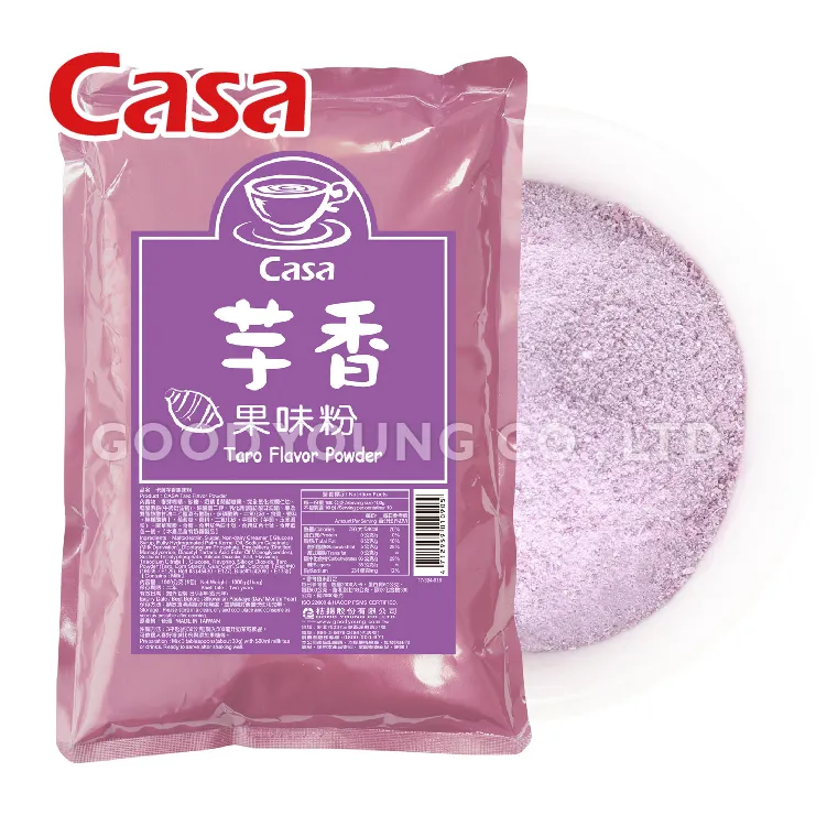 Wholesale Bubble Tea Supplies Organic Seasoning Instant 3 In 1 Taro Powder