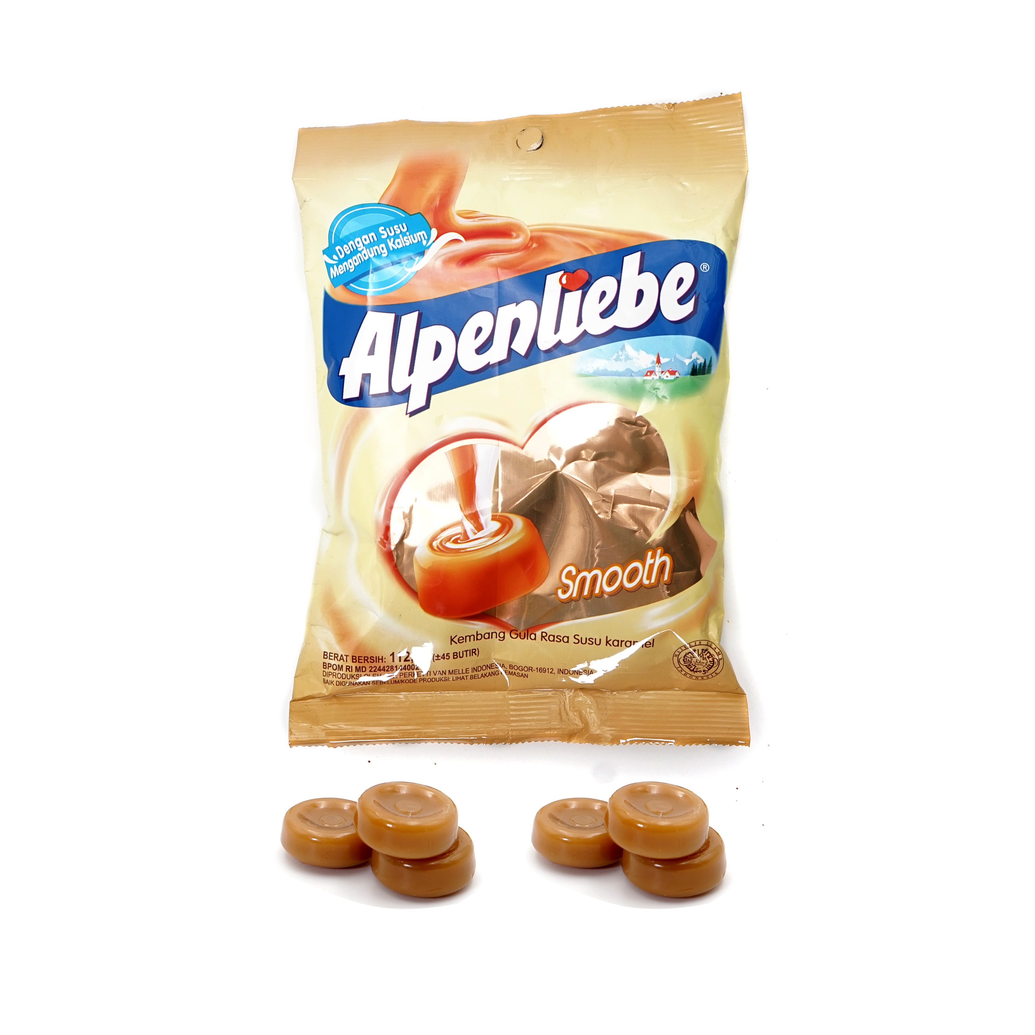 Factory Wholesale Alpenliebe Milk Caramel 112g Smooth Variant with Milk Containing Calcium