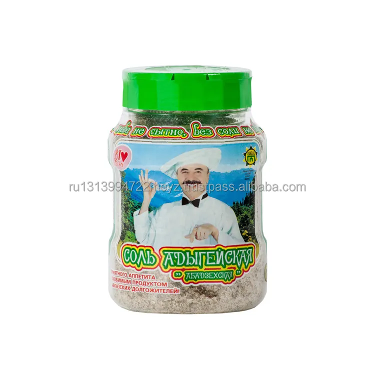 High quality Adyghe salt condiment for food "from Abadzekhskaya" 450g packs  spicy salt pepper wholesale price