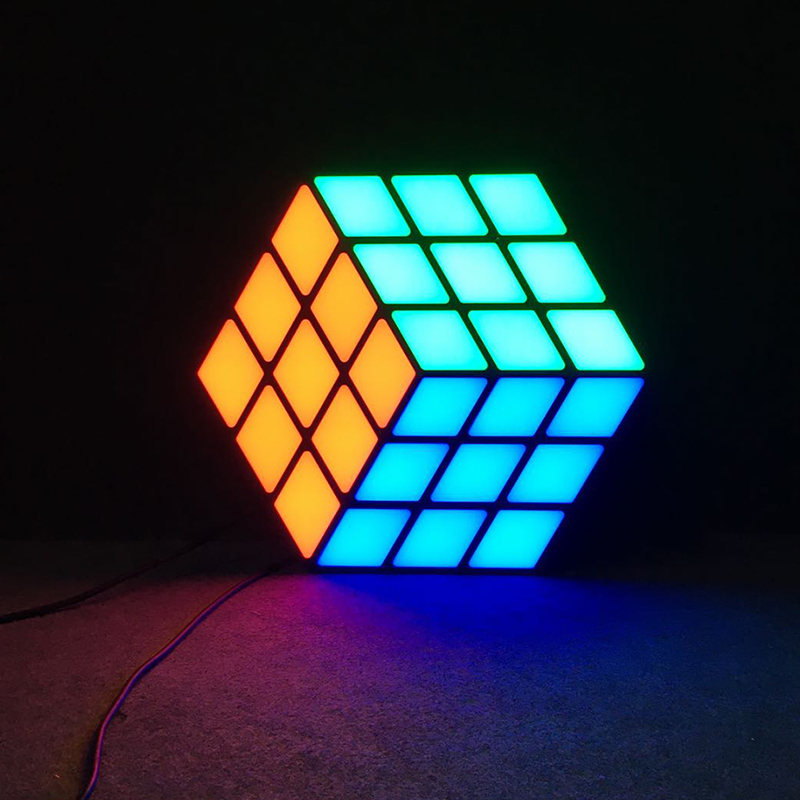 3D Magic Stereoscopic Backdrop Decoration Cube for indoor party banquet