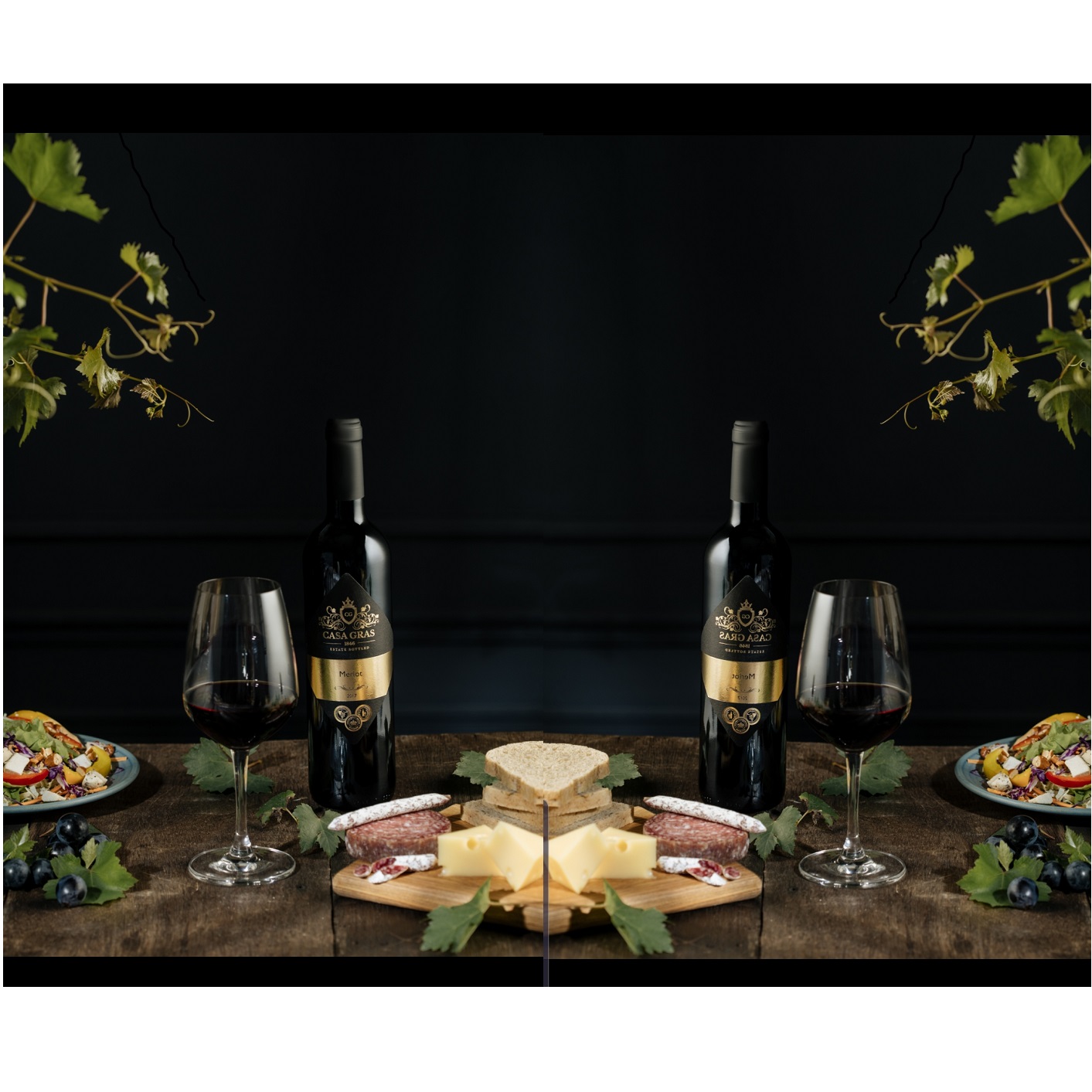 Бутылка для вина 2017, средний сухой 14% спиртовой Merlot 100%, настольное красное вино 750 мл из Испании