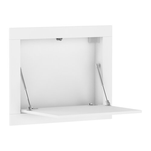 White Wall Mount Floating Folding Computer Desk Home Office PC Table