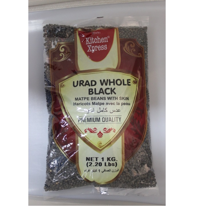 Black Urad Whole Premium Quality Kidney Bean Kitchen Xpress 1kg From India With 24 Months Shelf Life