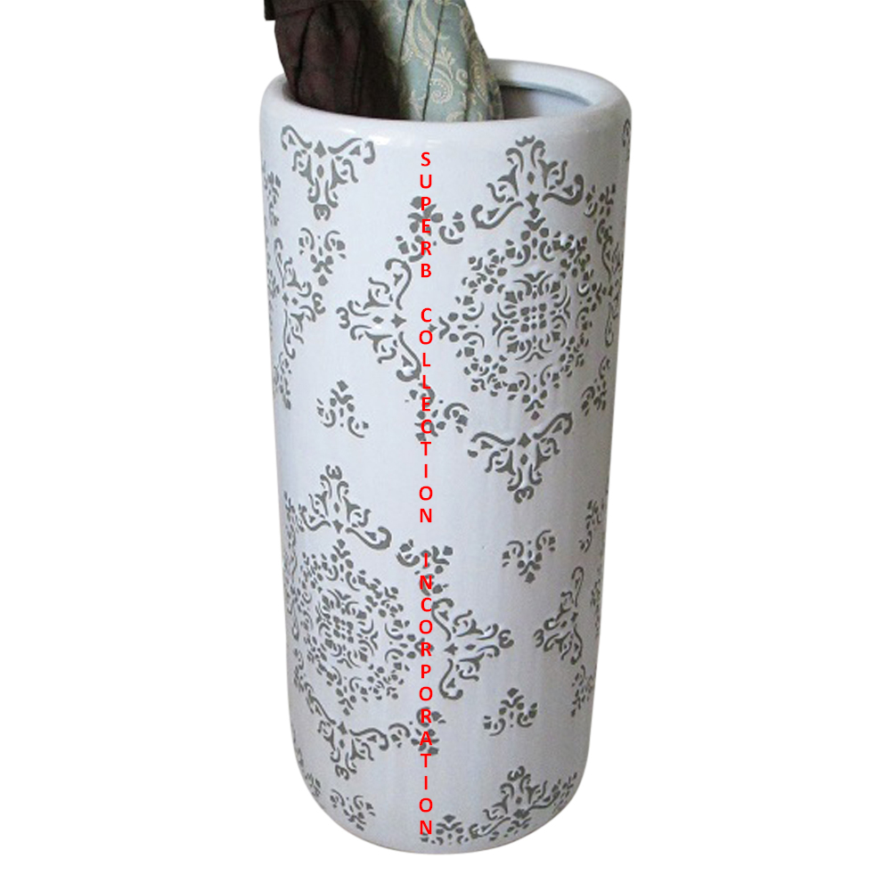 Ceramic Round umbrella Stand Manufacturers and Whole Seller