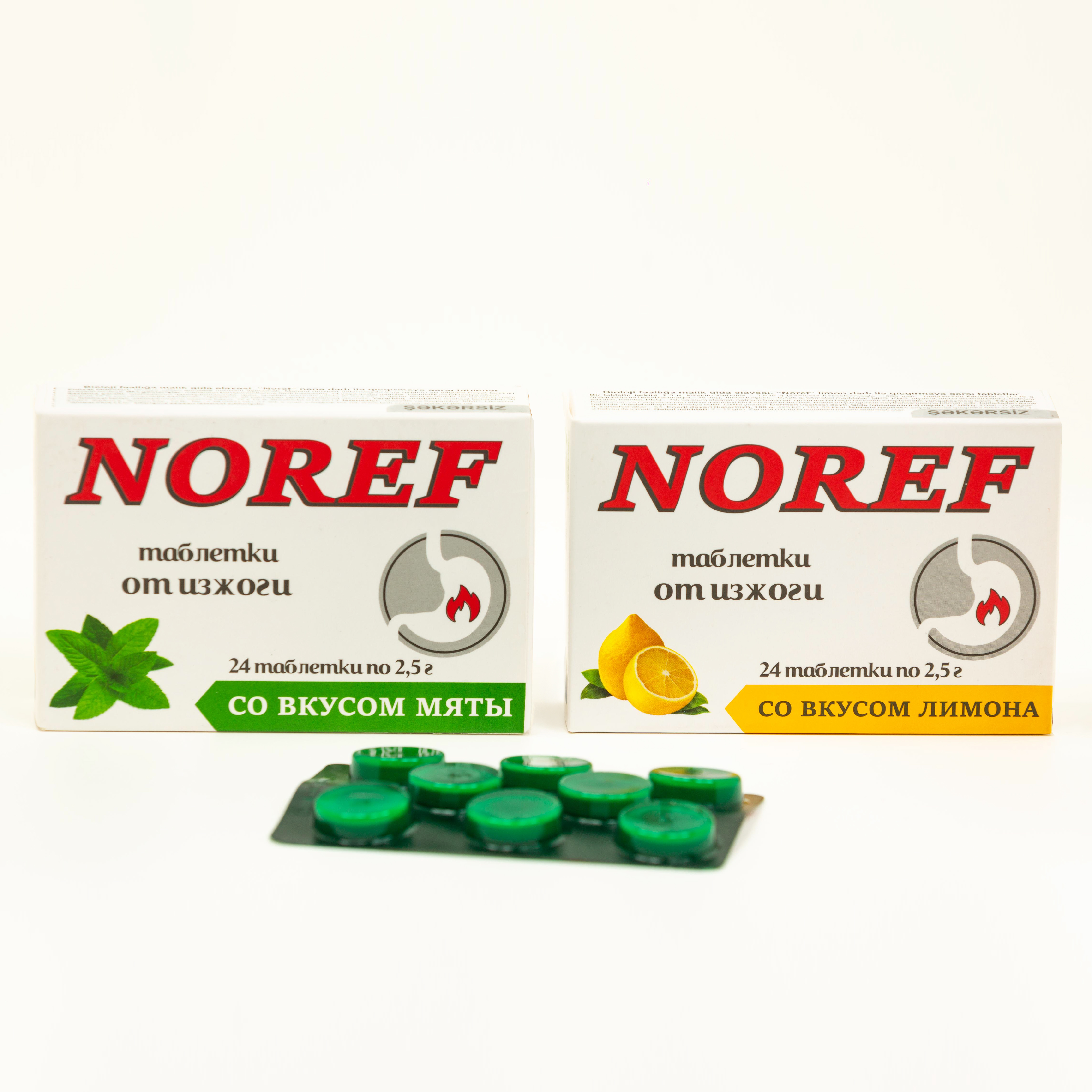 Noref heart burn tablets