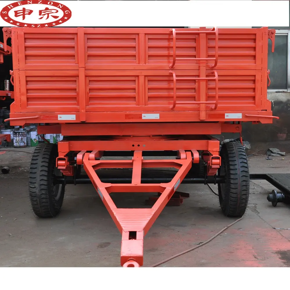 6 ton massey ferguson tractor trailers box side tipping trailer