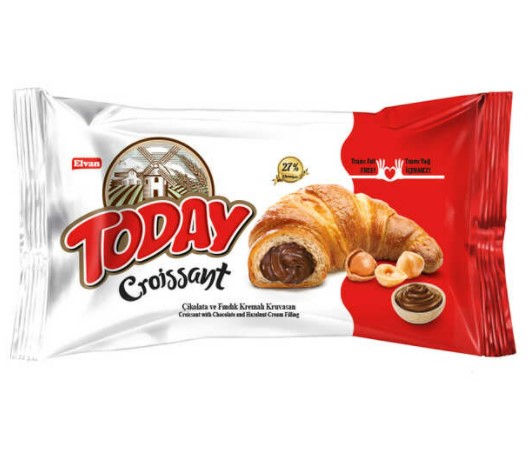 Elvan Today крем для шоколада и лесных орехов, круассаны, 40 г