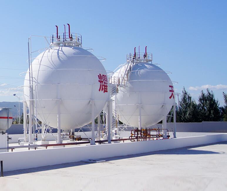 Сферический резервуар Sinotuck Howo 2000 тонн, 500-5000 куб. М, резервуар для хранения СПГ