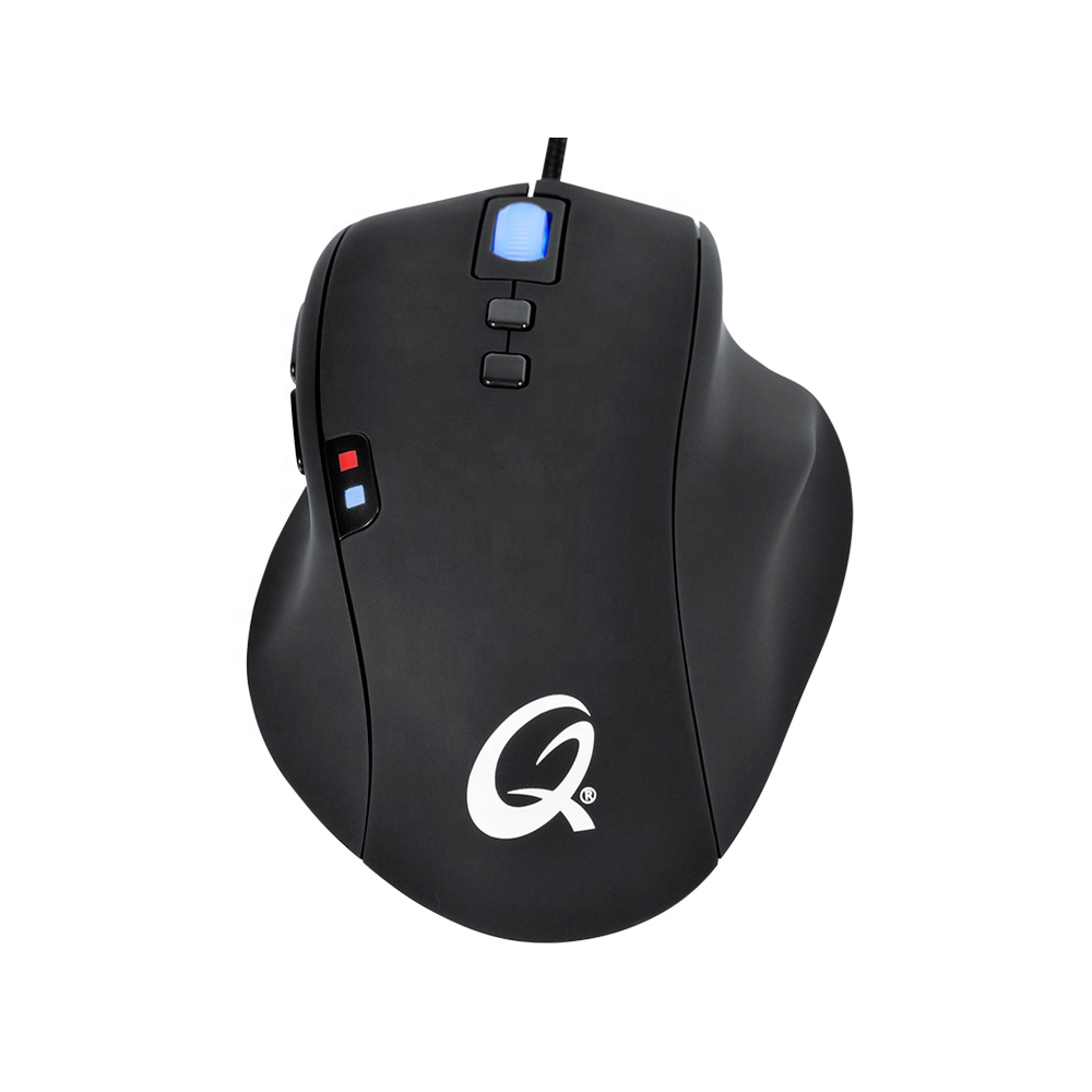Игровая лазерная мышь QPAD 5K Pro по цене Exw, оптическая мышь, 1000 Гц, 7 кнопок, программируемая, 5040 точек/дюйм