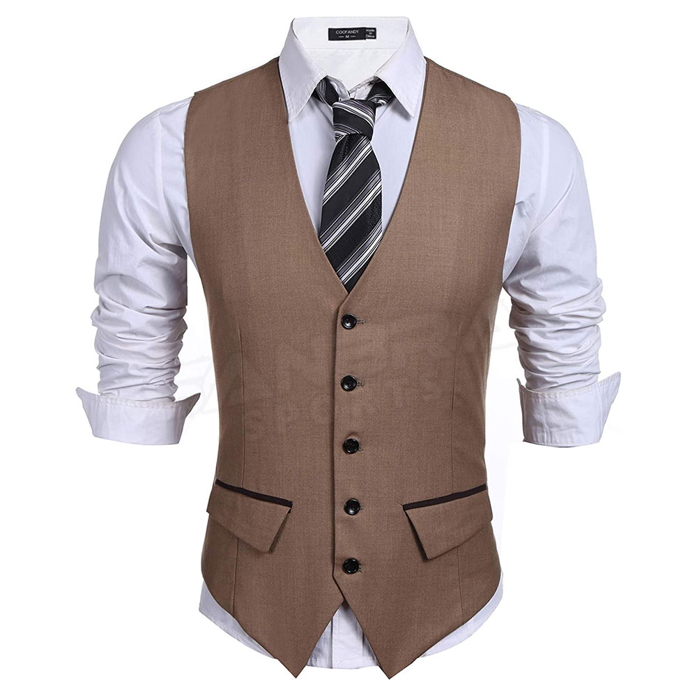 Multi Colors Men Slim Fit Formal Vest Top Quality Men Formal Vest