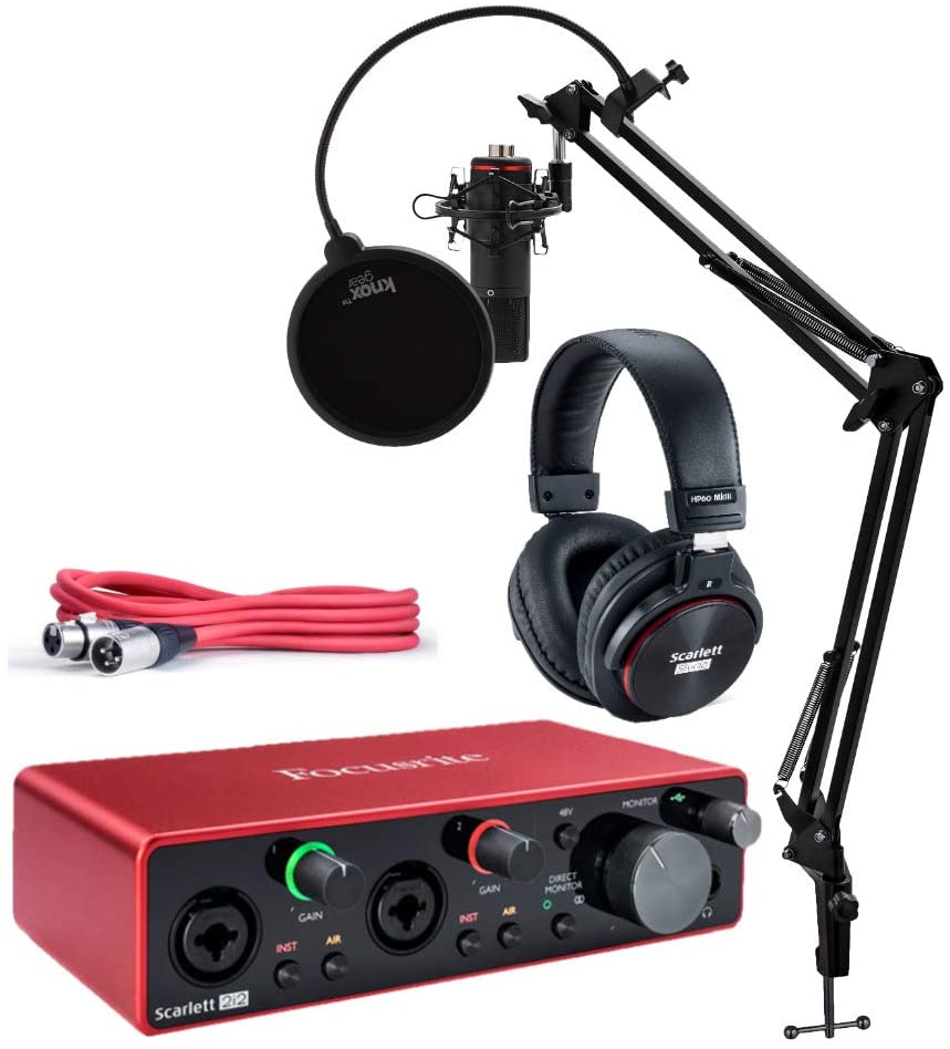 Готовый к отправке Focusrite Scarlett Solo Studio 3rd Gen профессиональный аудио интерфейс USB звуковая карта Микрофон комплект наушников
