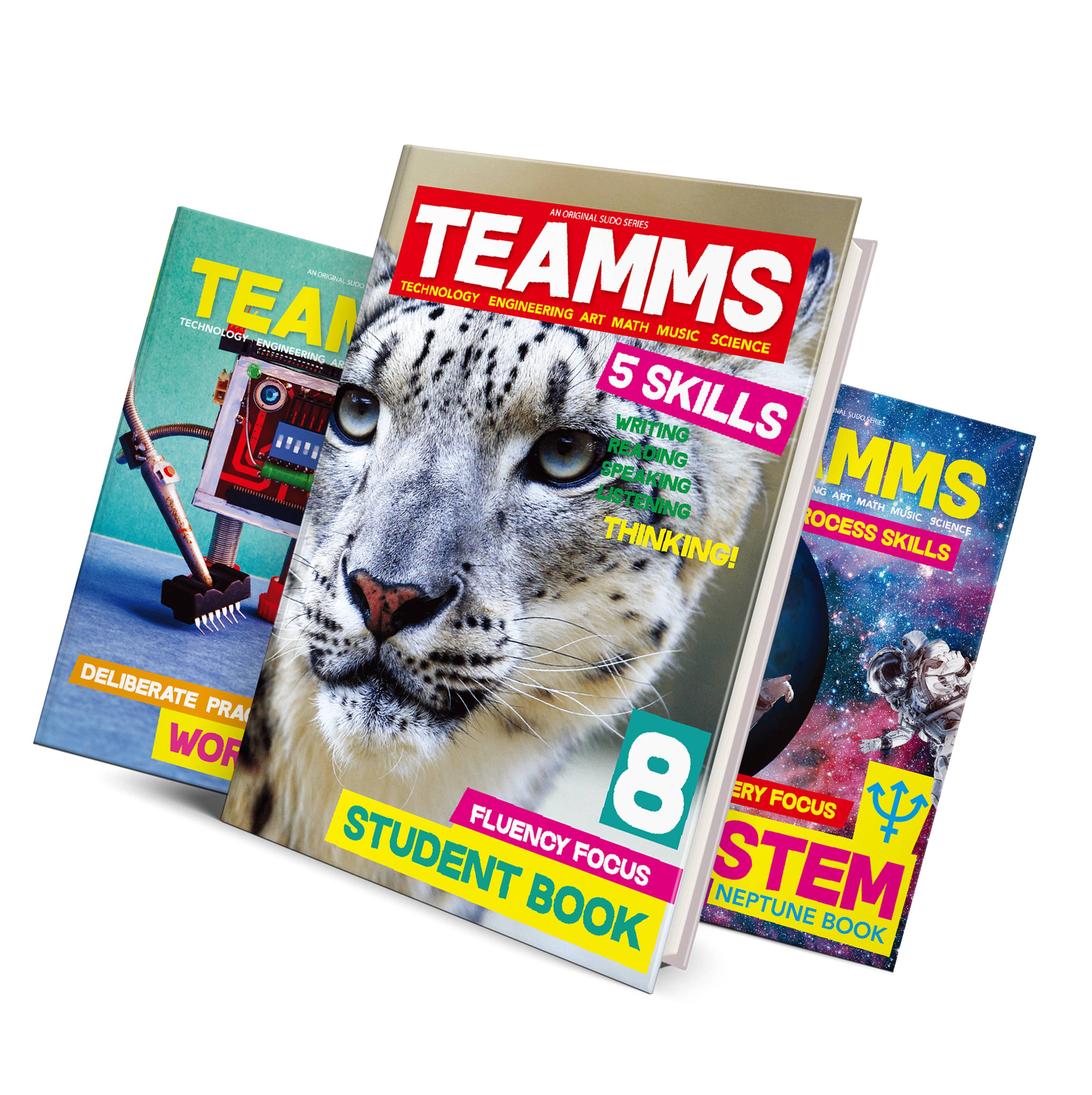 TEAMMS уровень 8 (Студенческая книга + Рабочая книга + стебель книга) Дети язык обучения английские книги для учеников начальной школы