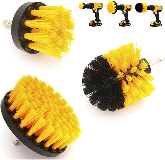 Drill Brushes 3 Pcs Electric Washing Drill Brushes for Cleaning