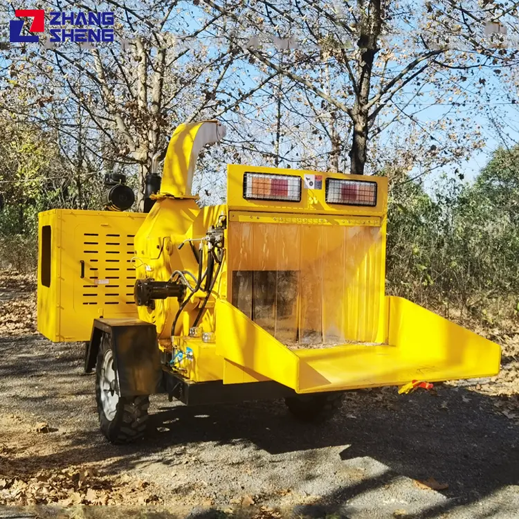 forestry machinery 3 point root hamney rotor chute sawdust mobile stump grinder wood chipper