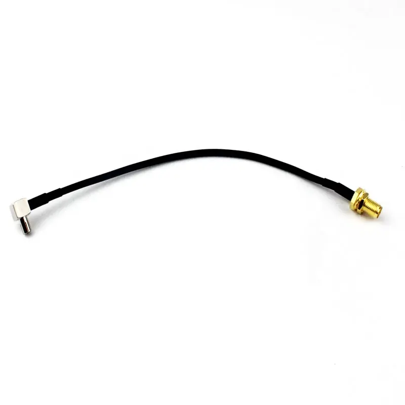 90 deg TS9 To SMA Female Pigtail rg174 15cm black Connector Adapter Cable