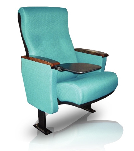 Auditorium Chair OMEGA 2 LEGS Lecture Hall Long Lasting Solid Material Strong Metal Pedestal High Comfort Moulded Foam