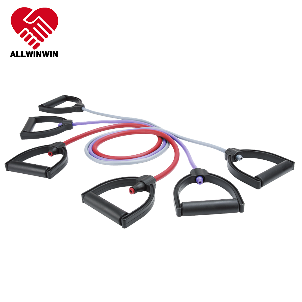 ALLWINWIN RST01 Resistance Tube - Exercise Working Out Workout Handles Straps Bodylastics