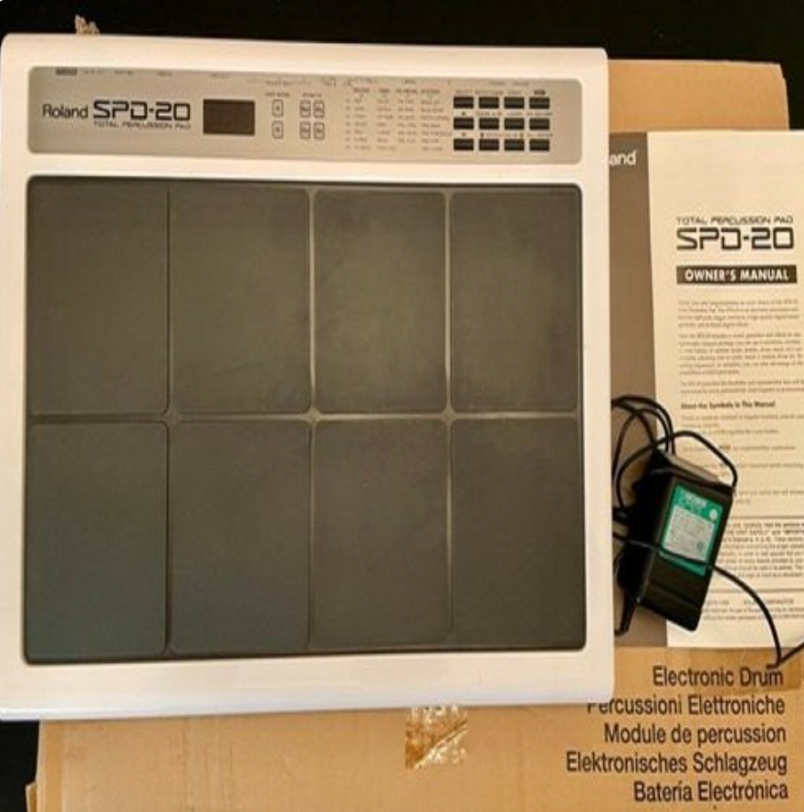 Весь полной Аутентичные R0land SPD-20 общая ударный Octapad барабан винтажная накладка, сетевой фильтр СПД