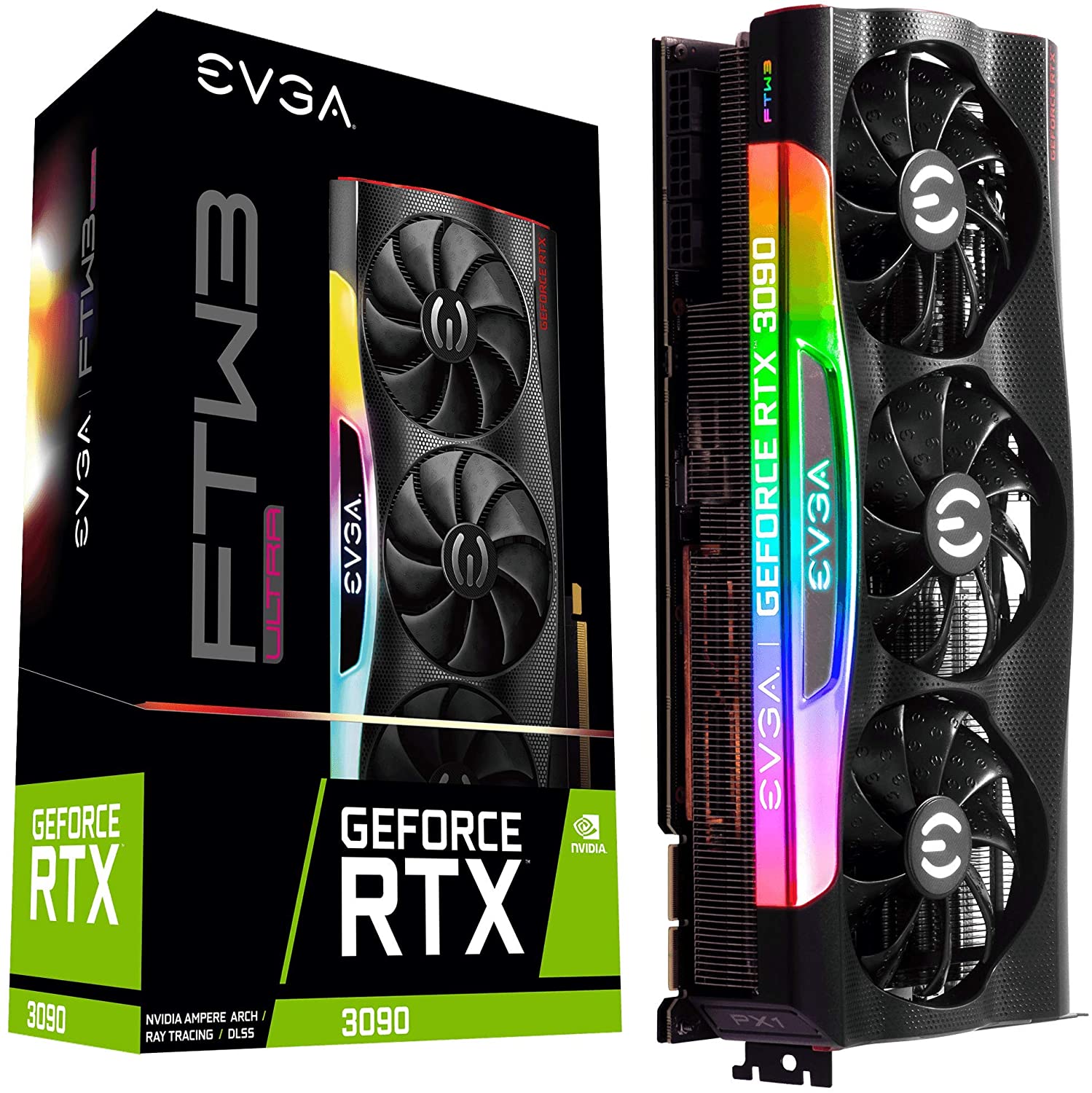 Лидер продаж, брендовые новые имеющиеся в наличии E-EVGA-GeForce RTX 3080 FTW3 игровая 10 Гб GDDR6X PCI Express 4,0 видеокарта