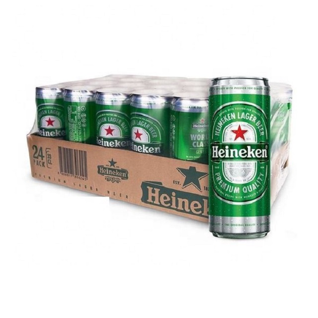 Большое пиво HEINEKEN 330 мл X 24 бутылки/банка/олово по доступным оптовым ценам