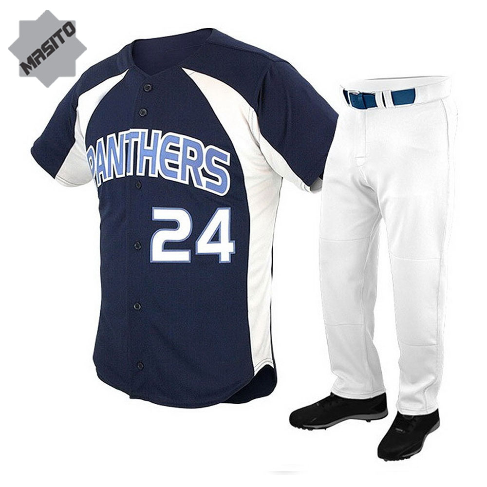 Baseball Jersey And Pants Custom Design Team Wear Uniform Set New Style Comfortable Baseball Uniform