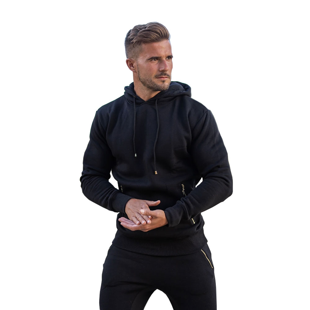 Высокое качество 100% хлопок Пользовательские толстовки для мужчин slim fit худи для бега