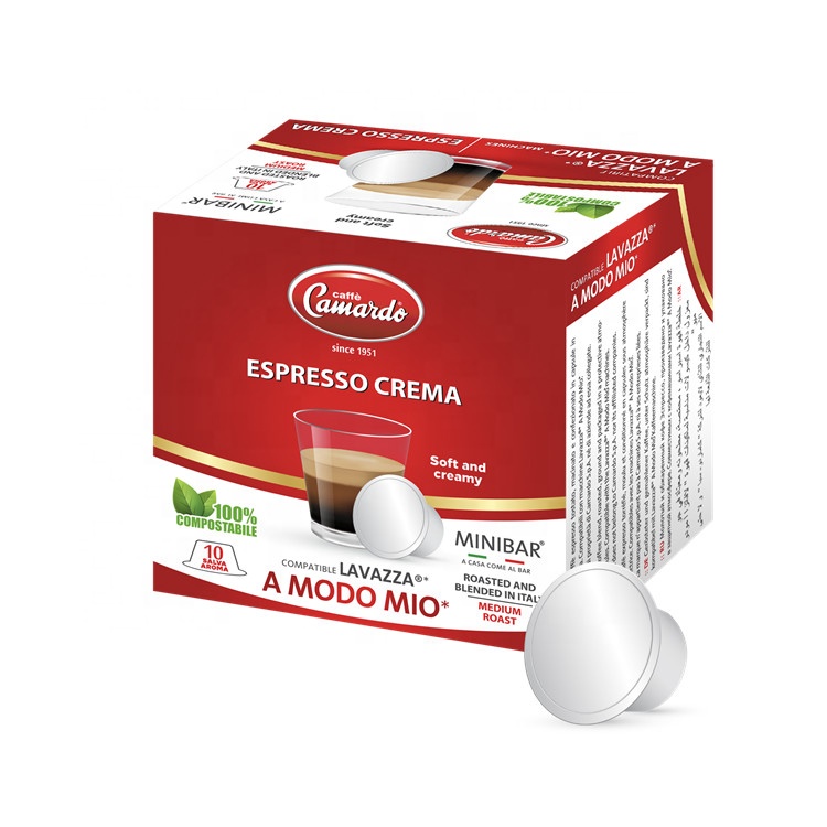 10 Compatible Compostable Espresso Crema Blend Cofee Rosted Beans Coffee Organic Coffee Beans Coffee Capsules