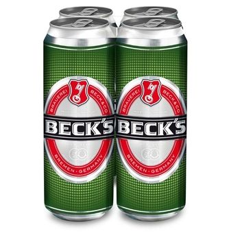 Немецкое Пиво Beck's Pilsner, банки 500 мл