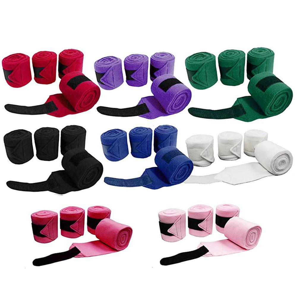 Top Quality Horse Size Fleece Polo Wraps Leg Bandages By Lazib Sports