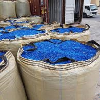 Regrind HDPE blue Drums Scrap now in stock