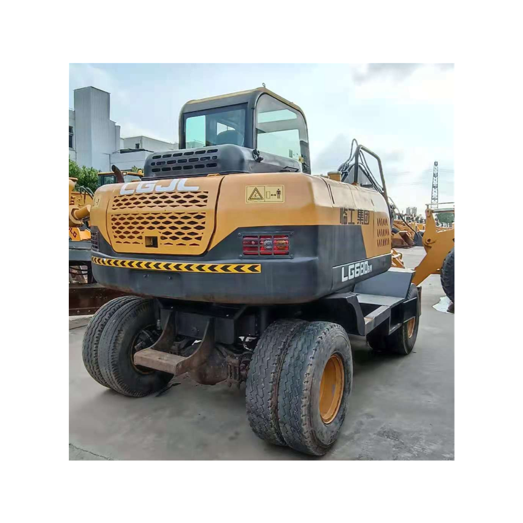 Cheap Hot Selling Used Engineering and Construction Machinery China Original Used Wheel Excavator LG 680 BM Digger Machine