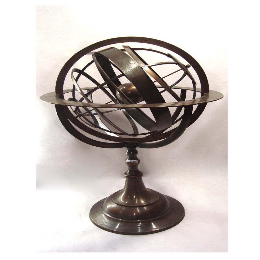 Brass Metal Antiqui and Vintage Decorative Globe for Desktop