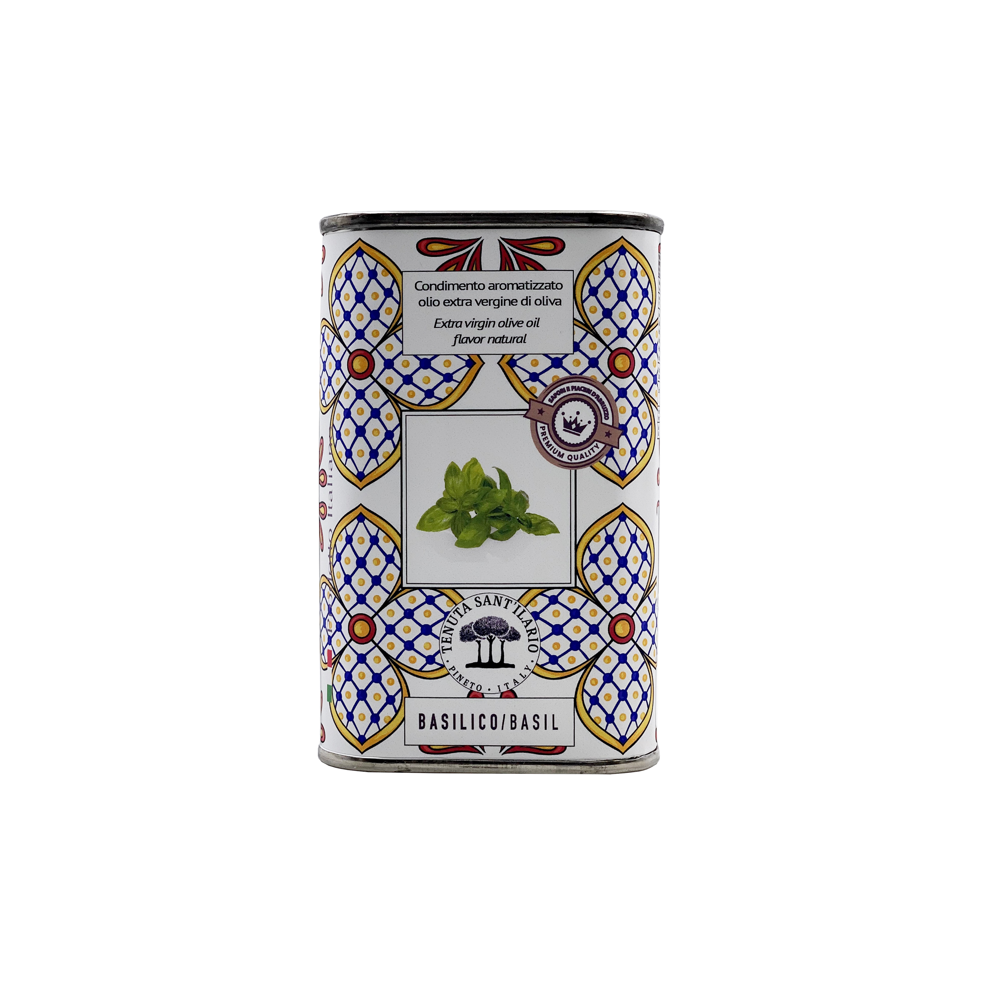 Оливковое масло с базиликом MAIOLICA, чистая прозрачная подарочная упаковка для хранения итальянских приправ и приправ