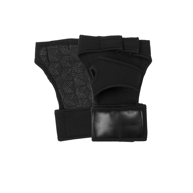 Gym Customize Fitness Gloves Hand Palm Protector with Wrist Wrap Support Crossfit Workout Bodybuilding Power Weight Lifting