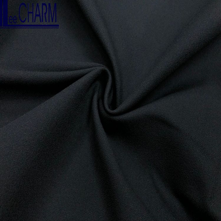 LCYF018 Taiwan 100% Poly Stretch Crepe Abaya Fabric