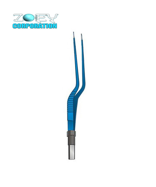 Bayonet Bipolar Forceps, European Bayonet Bipolar Forceps Straight Tip