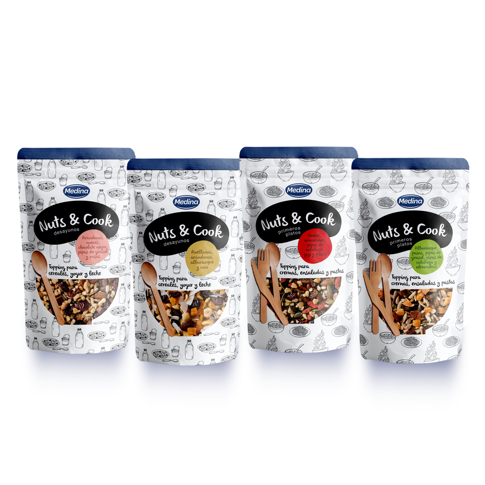 Nuts & Cook Healthy Toppings Healthy Trail Mix Assortment of Dried Fruit and Nuts