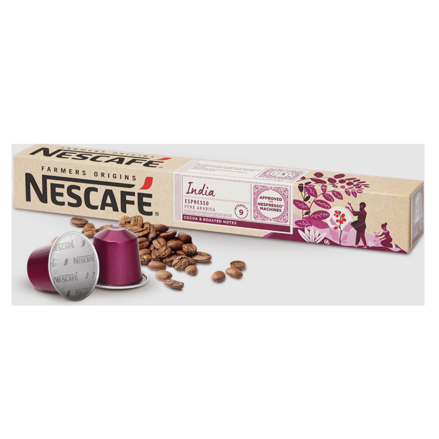 Капсулы для кофе арабики Nescafe фермеры из Индии эспрессо, 53 грамма
