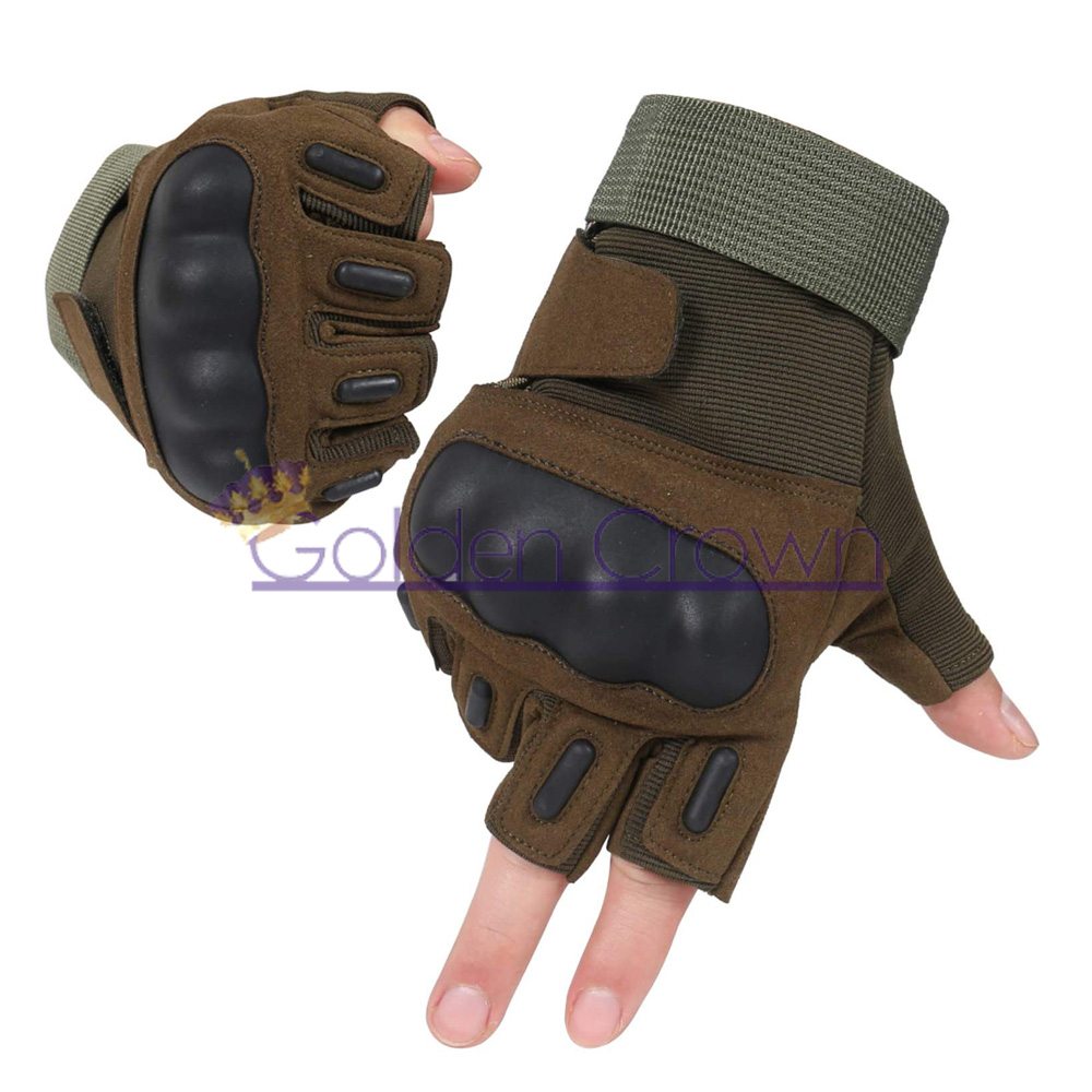 Fingerless Tactical Gloves, Army Military Gloves Airsoft Gear for Shooting Paintball Motorcycle Combat Out